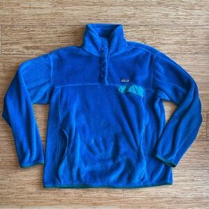 Patagonia Men's Vintage Vibrant Blue Zip-Up Sweater
